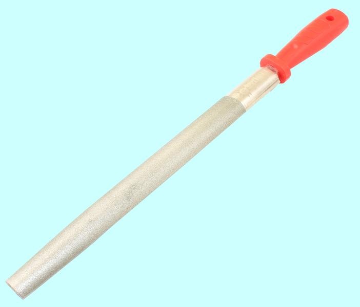 Напильник Напильник алмазный полукруглый 300мм(р.ч. 250мм) 125/100 с пластмассовой ручкой "TLX" — фото товара