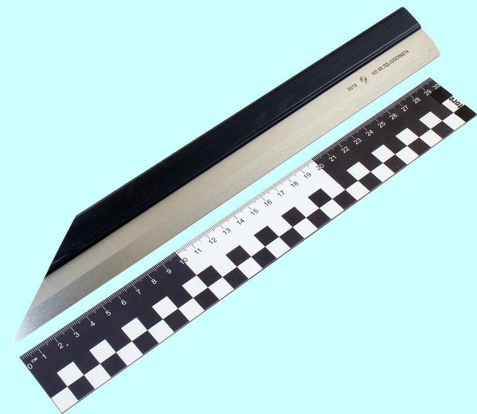 Линейка Лекальная тип ЛД- 320*30° кл.точн.00 с двухсторонним скосом ножевидной формы DIN874 "CNIC" — фото товара