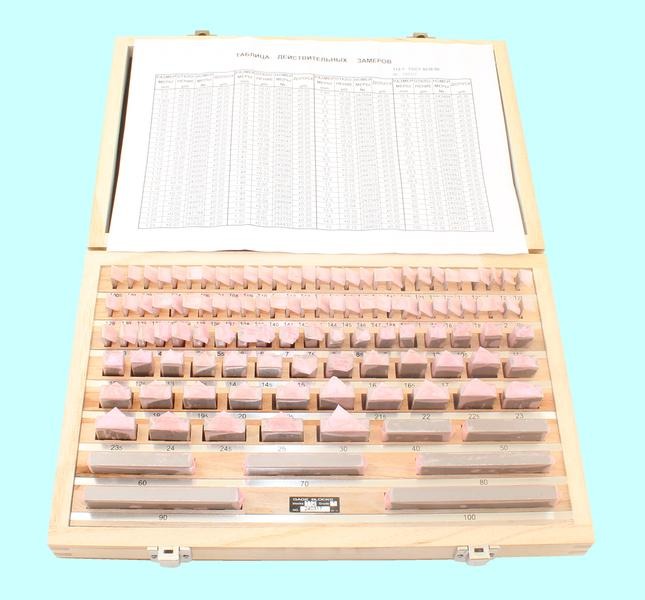 Наборы концевых мер длины № 3, кл.точн.1 (112 мер от 0,5 до 100мм) "TLX" (ALDS 112) — фото товара