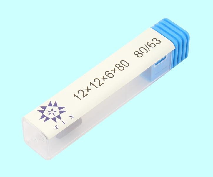 Головка алмазная цилиндрическая d12,0х 6х12х80мм AW(ГЦ) SSD-2(АС4) 80/63 100% В2-01 с хвостовиком "TLX" — фото товара