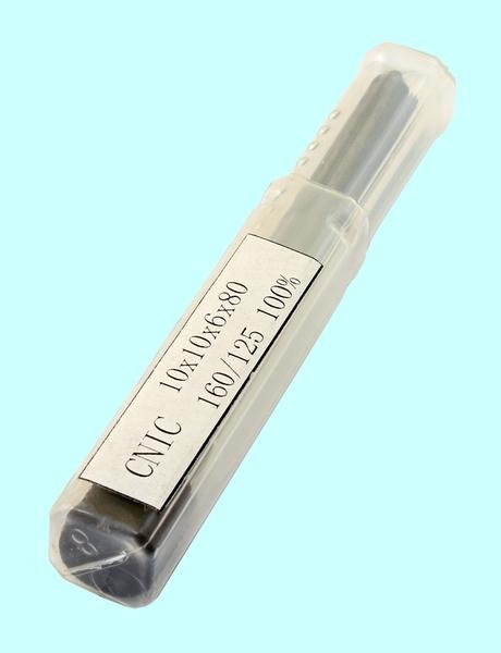 Головка алмазная цилиндрическая d10,0х 6х10х80мм AW(ГЦ) SSD-2(АС4) 160/125 100% В2-01 с хвостовиком "CNIC" — фото товара