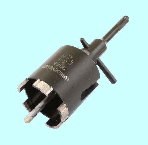 Коронка алмазная по камню  63х 90мм М16, для сухой резки, хвостовик SDS-PLUS (DB0101) "CNIC" — фото товара