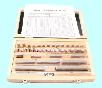 Наборы концевых мер длины № 2, кл.точн.1 (38 мер от 1,005 до 100мм) "TLX" (ALDS 38) — фото товара