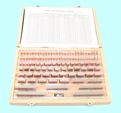 Наборы концевых мер длины № 3, кл.точн.1 (112 мер от 0,5 до 100мм) "TLX" (ALDS 112) — фото товара