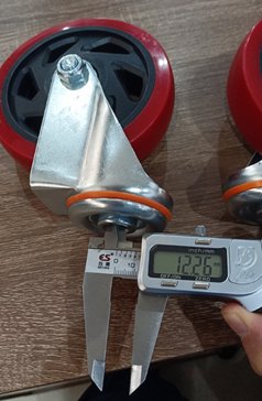 Колесо поворотное усиленное полиуретан SCMh 55 125 мм под болт — фото товара