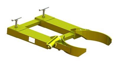 Навеска на вилы для одной металлической бочки NVPBS-1 — фото товара