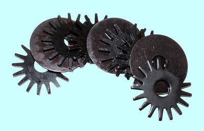 Шарошки d 62,0х3,0х16,0 (звездочки) тупозубые сталь 20, твердость 42-46HRC (комплект из 6-и шт) "CNIC" — фото товара